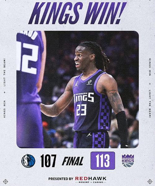 独行侠107-113不敌国王，威少21+5+9，浓眉缺阵