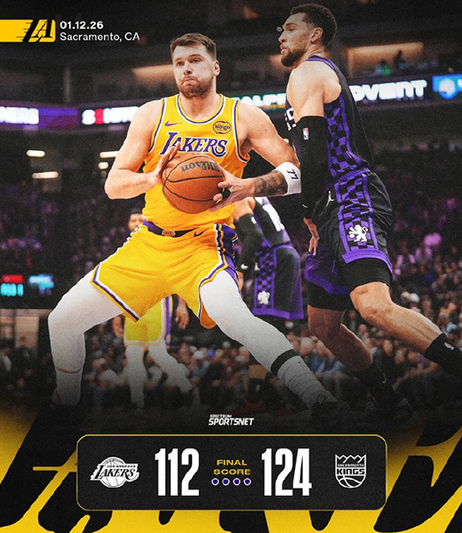 01月13日 NBA常规赛 湖人vs国王 全场录像及集锦