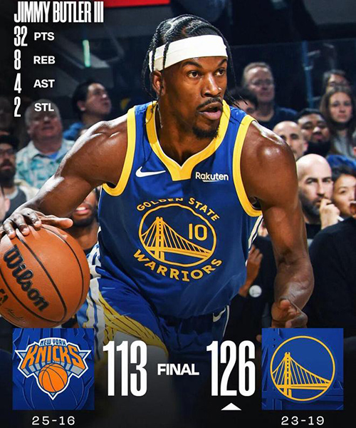 巴特勒赛季级爆发助勇士取胜，攻防两端成球队隐形核心