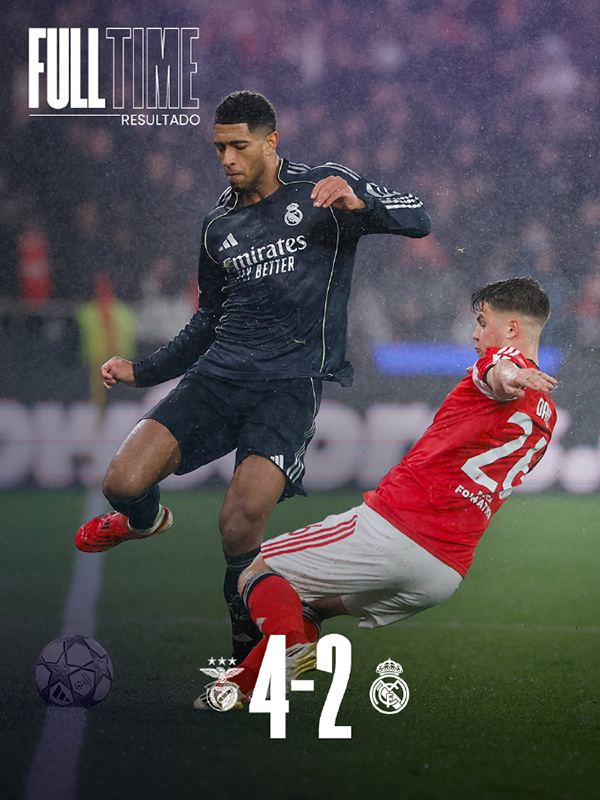 皇马爆冷输本菲卡！2-4无缘进入十六强