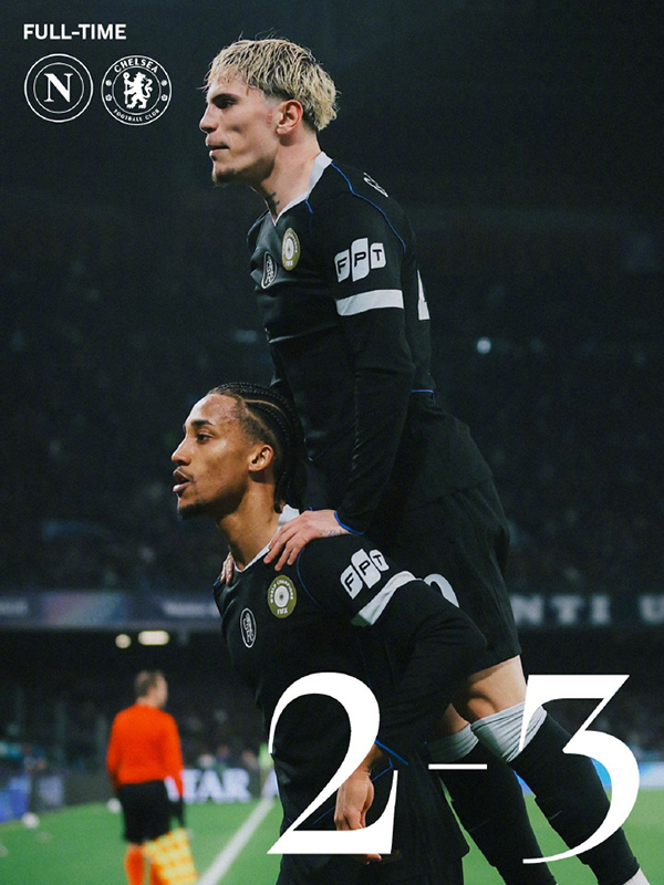 欧冠-切尔西3-2那不勒斯 佩德罗双响炮+飙逆足世界波