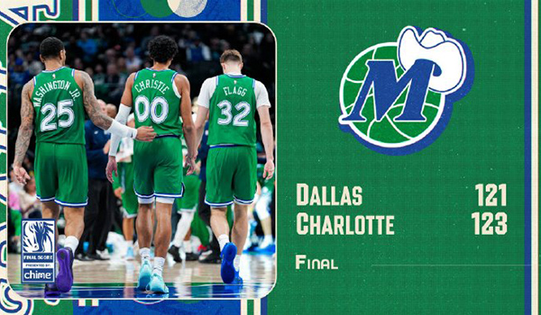 独行侠121-123惜败黄蜂，弗拉格49分生涯新高，克尼佩尔34+8三分