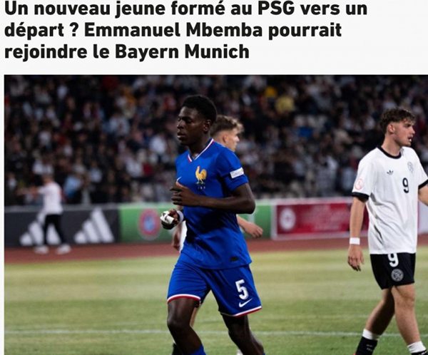 <a href=/zuqiu/dejia/ target=_blank class=infotextkey>德甲</a>双雄抢人！队报称姆本巴已点头拜仁，药厂恐遭截胡